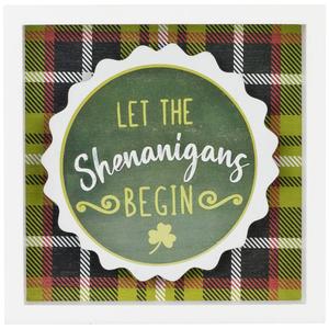 Northlight Let the Shenanigans Begin Wall Sign