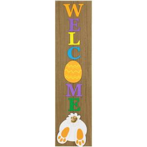 Northlight Welcome Easter Bunny Porch Sign