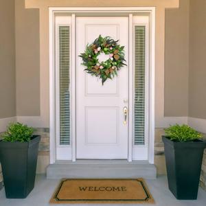 Northlight Easter Egg & Burlap Ribbon Twig Wreath alternate view