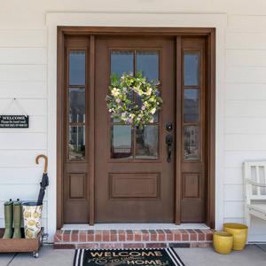 Northlight Artificial Daisy & Mixed Foliage Wreath alternate view