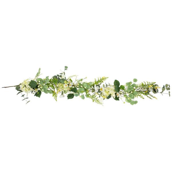 Northlight Artificial Hydrangea & Eucalyptus Garland