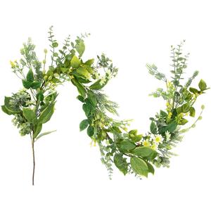 Northlight Artificial Mixed Foliage & Daisy Garland