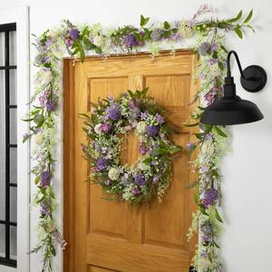 Northlight Artificial Wildflower & Berry Spring Garland alternate view