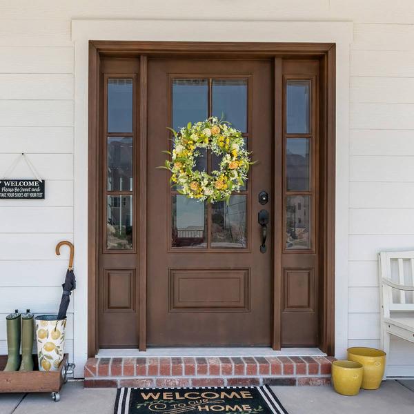 Northlight Artificial Berries & Thistle Spring Wreath alternate view