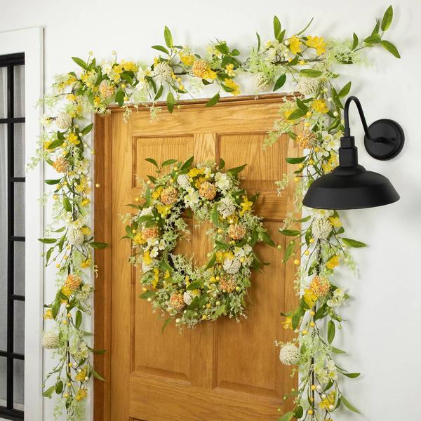 Northlight Artificial Berry & Thistle Spring Garland alternate view