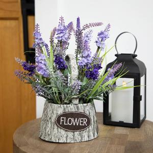 Northlight Artificial Lavender Bouquet in Spring Basket alternate view