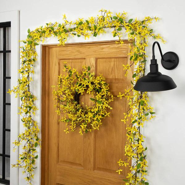 Northlight Artificial Forsythia & Berry Spring Garland alternate view