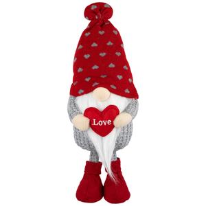 Northlight Plush Love Valentine's Day Gnome Figurine