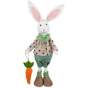 Northlight Polka Dot Boy Easter Rabbit Figurine
