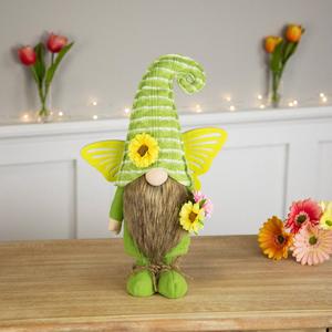 Northlight Gnome with Butterfly Wings Spring Figurine alternate view