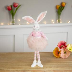Northlight Pink Ballerina Bunny Standing Easter Figurine alternate view