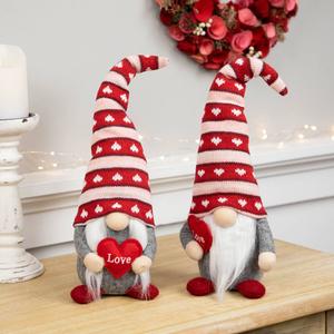 Northlight Girl & Boy Valentine's Day Gnomes - Set of 2 alternate view