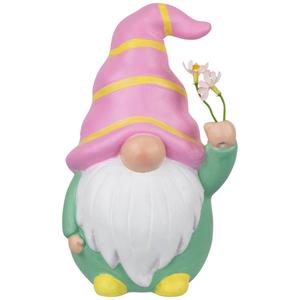 Northlight Gnome Holding Flowers Spring Figurine