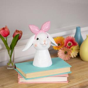 Northlight Easter Bunny with Hair Bow Figurine alternate view