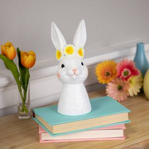 Northlight Easter Bunny with Flower Crown Figurine alternate view