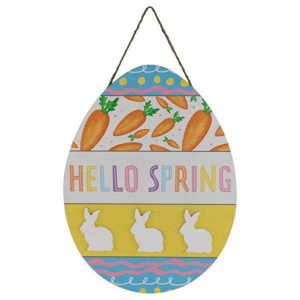 Northlight Hello Spring Easter Egg Wall Sign