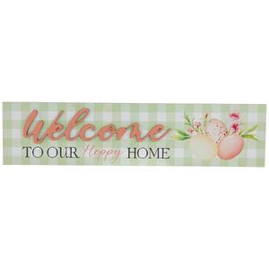 Northlight Welcome to Our Hoppy Home Easter Wall Sign