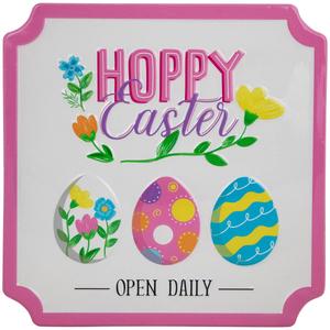 Northlight Hoppy Easter Metal Wall Sign