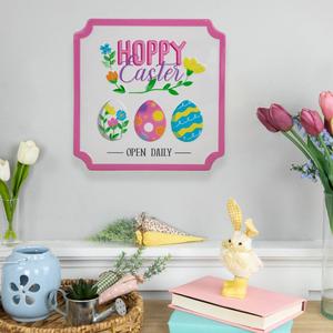 Northlight Hoppy Easter Metal Wall Sign alternate view