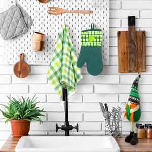 Northlight Shamrock St. Patrick's Day Kitchen Oven Mitts alternate view