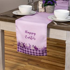 Northlight Happy Easter Plaid Table Runner - 12x72
