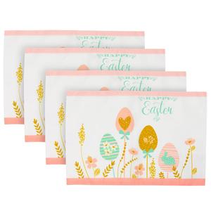 Northlight Happy Easter Floral Placemats - Set of 4