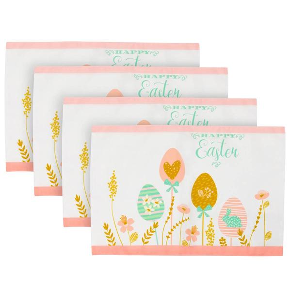 Northlight Happy Easter Floral Placemats - Set of 4