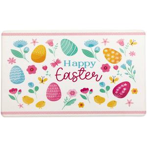 Northlight Eggs & Chicks Happy Easter Kitchen Mat