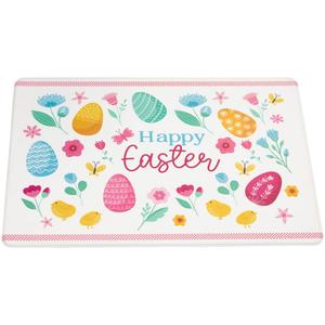 Northlight Eggs & Chicks Happy Easter Kitchen Mat alternate view