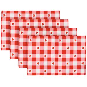 Northlight Valentine's Day Hearts Placemats - Set of 4