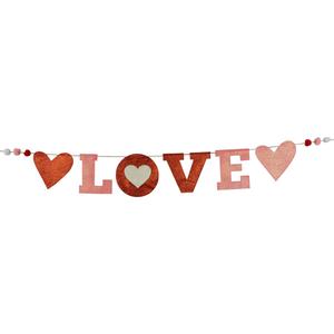 Northlight Glittered Valentine's Day Love Wall Banner