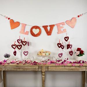 Northlight Glittered Valentine's Day Love Wall Banner alternate view