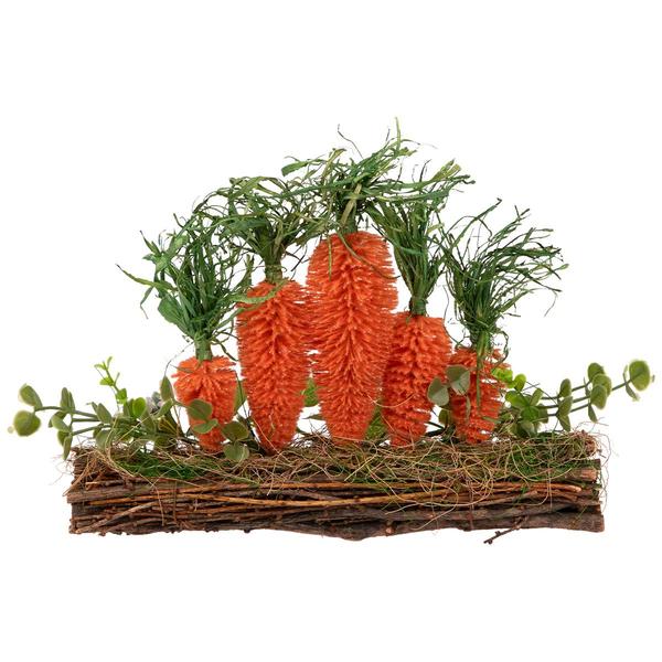 Northlight Standing Carrots on Log Easter Decor