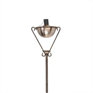 DAK 61in. Brushed Copper Half Moon Outdoor Patio Torch