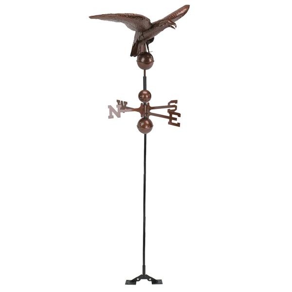 DAK 36in. Polished Eagle Outdoor Garden Weathervane