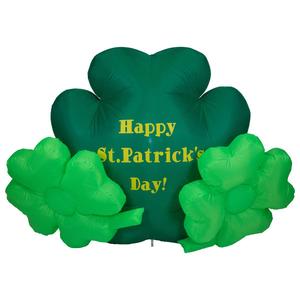 Northlight 60in. Inflatable Triple Shamrock Decoration