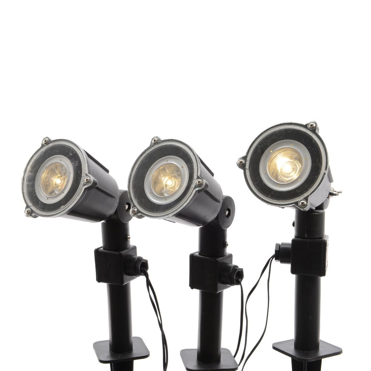 Kaemingk Eco-Friendly Outdoor LED Stake Spotlights - Set Of 3