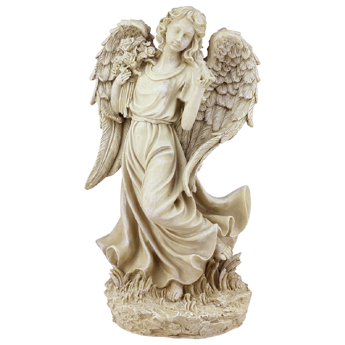 Northlight Seasonal 18in. Heavenly Gardens Angel & Bird Statue