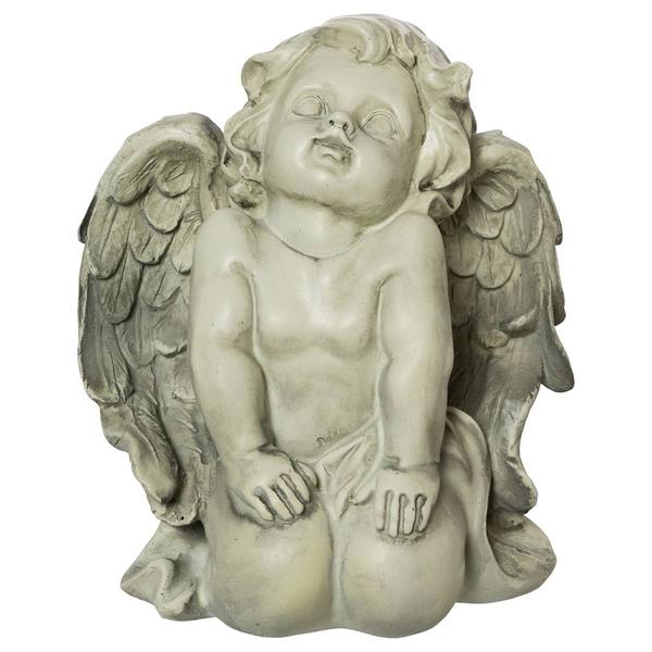 Northlight Heavenly Gardens Kneeling Angel Garden Statue alternate view