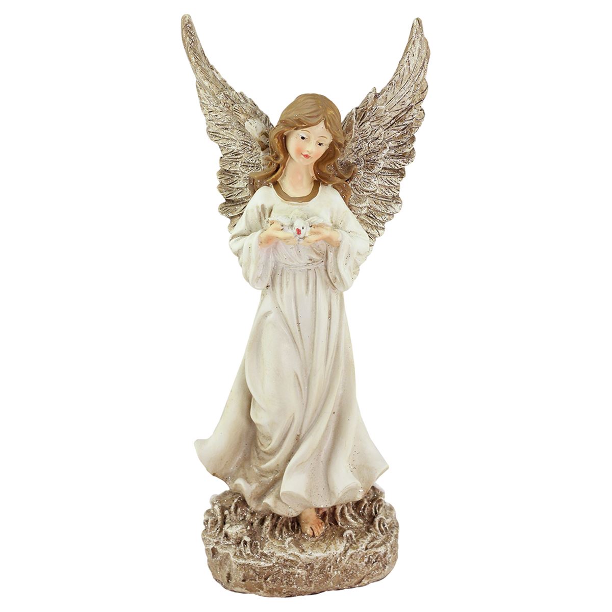 Northlight Seasonal Heavenly Gardens Glittered Angel Patio Statue