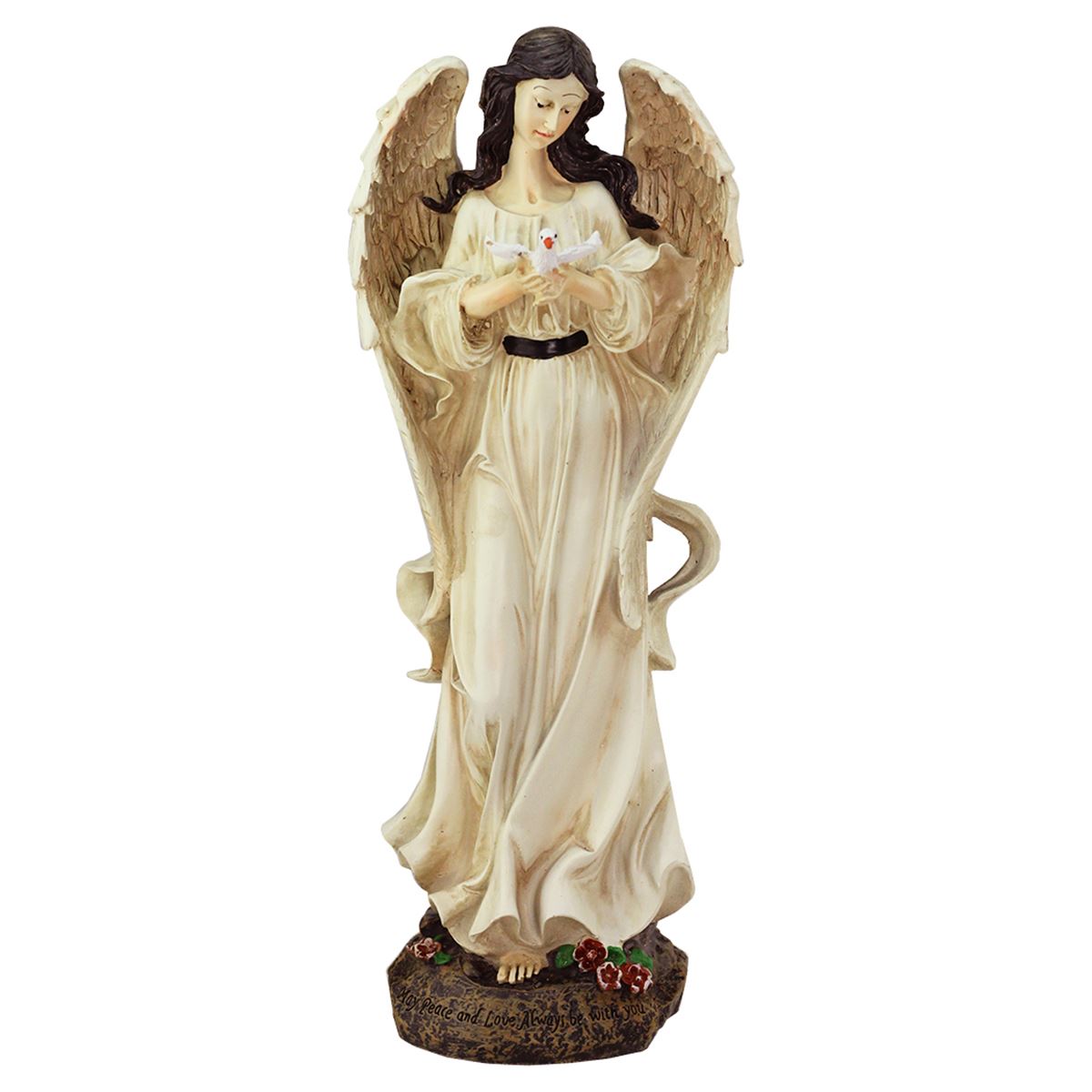 Northlight Seasonal Heavenly Gardens Peace And Love Angel Statue