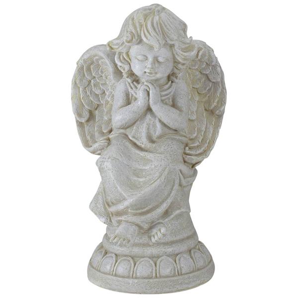 Northlight 9in. Praying Angel on Pedestal Garden Statue alternate view