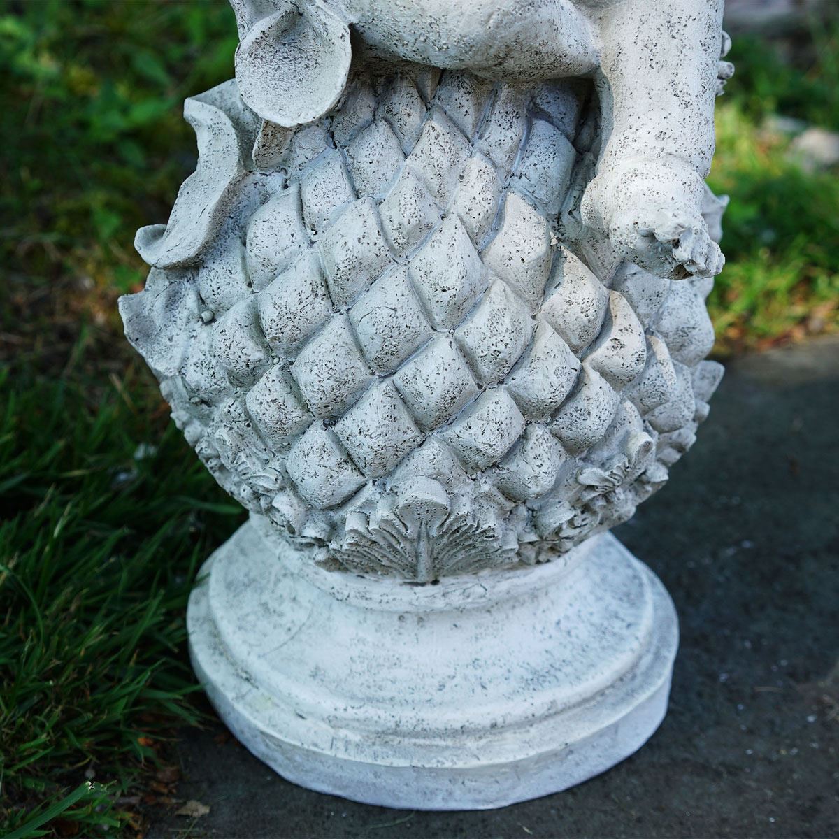 Northlight Seasonal Cherub Angel Holding A Bird Garden Statue
