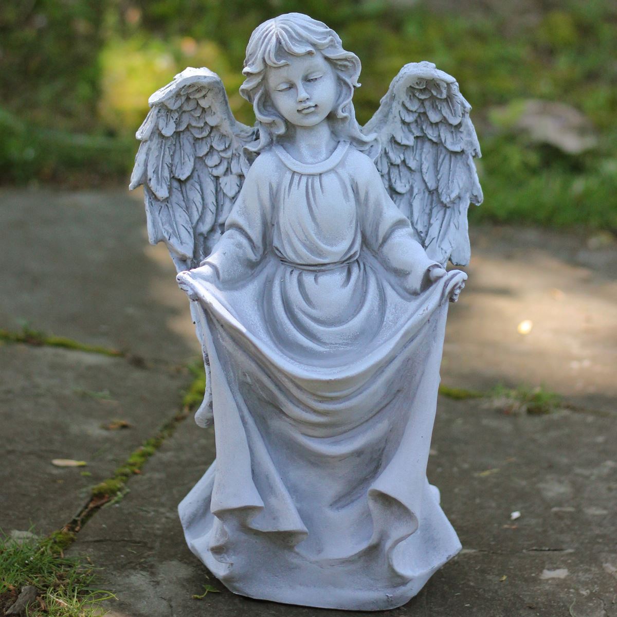 Northlight Seasonal 16.5in. Angel Garden Bird Feeder Statue