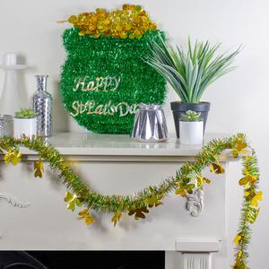 Northlight St. Patrick Day Irish Shamrock Garland alternate view