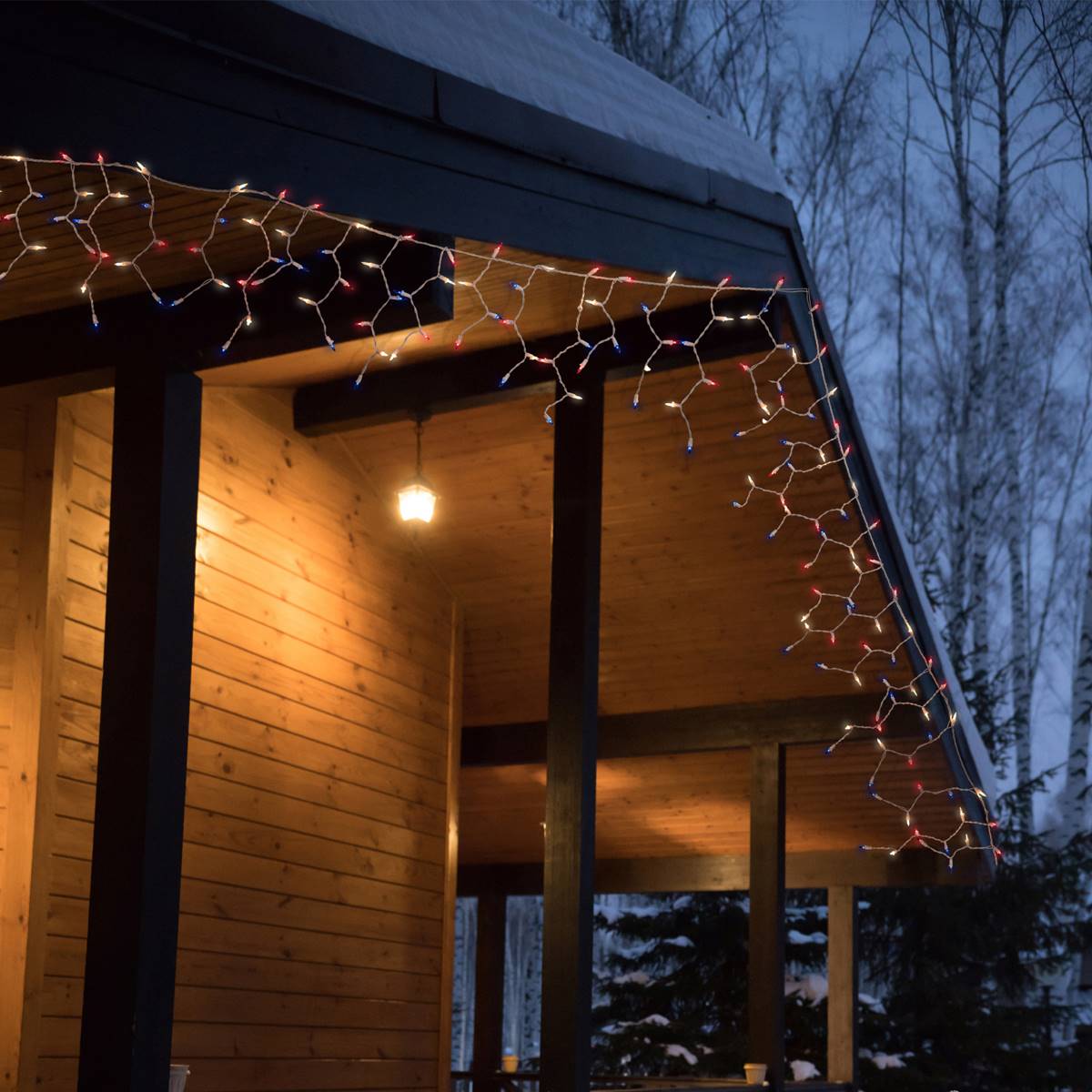 Northlight Seasonal 105ct. Multi July 4th Mini Icicle Lights