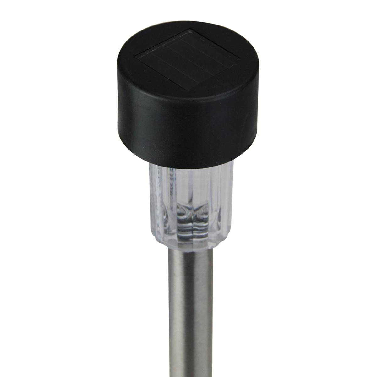 Northlight Seasonal 9.5in. Black Clear LED Solar Light Lawn Stake