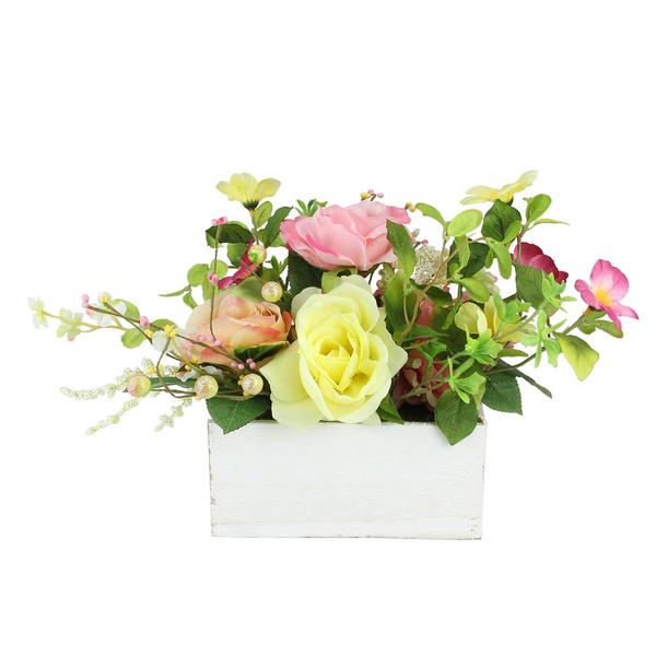 Northlight Artificial Flowers and Greenery in a Planter alternate view