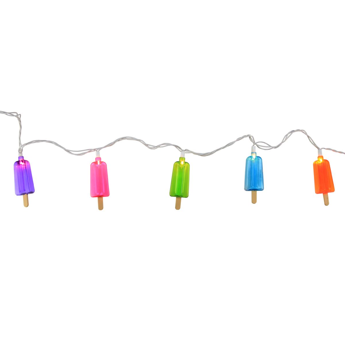 Northlight Seasonal Multicolor Popsicle Patio Lights - Set Of 10