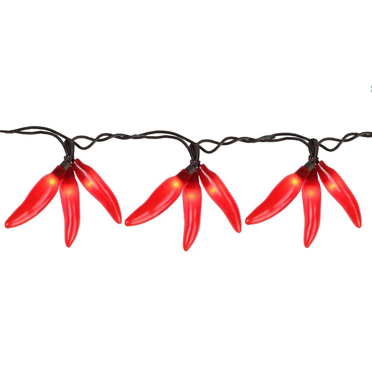 Northlight Seasonal 36ct. Red Chili Pepper Cluster String Lights